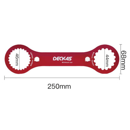 DECKAS DW-018 Aluminum Center Wrench Tool For DUB/TL-FC32/25/24 Multi-Function BB Wrench(Red) by DECKAS
