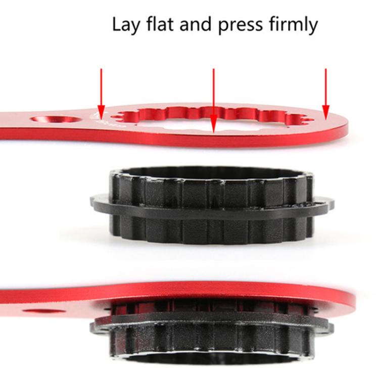 DECKAS DW-018 Aluminum Center Wrench Tool For DUB/TL-FC32/25/24 Multi-Function BB Wrench(Red) by DECKAS