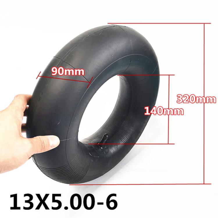 13 x 5.00-6 Beach Bike Thickened Anti-Skid Tire Accessories, Style: Curved Nozzle Inner And Outer Tire by bashfashion