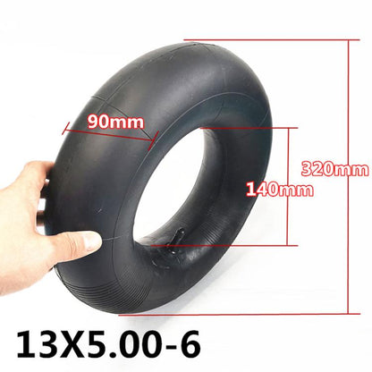 13 x 5.00-6 Beach Bike Thickened Anti-Skid Tire Accessories, Style: Straight Nozzle Inner And Outer Tire by bashfashion