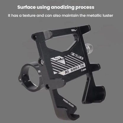 ENLEE E-300 Bicycle Cell Phone Holder Cycling Shockproof Navigation Mount(Black) by ENLEE