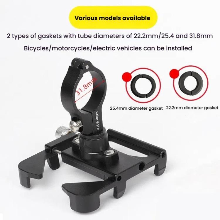 ENLEE E-300 Bicycle Cell Phone Holder Cycling Shockproof Navigation Mount(Red) by ENLEE