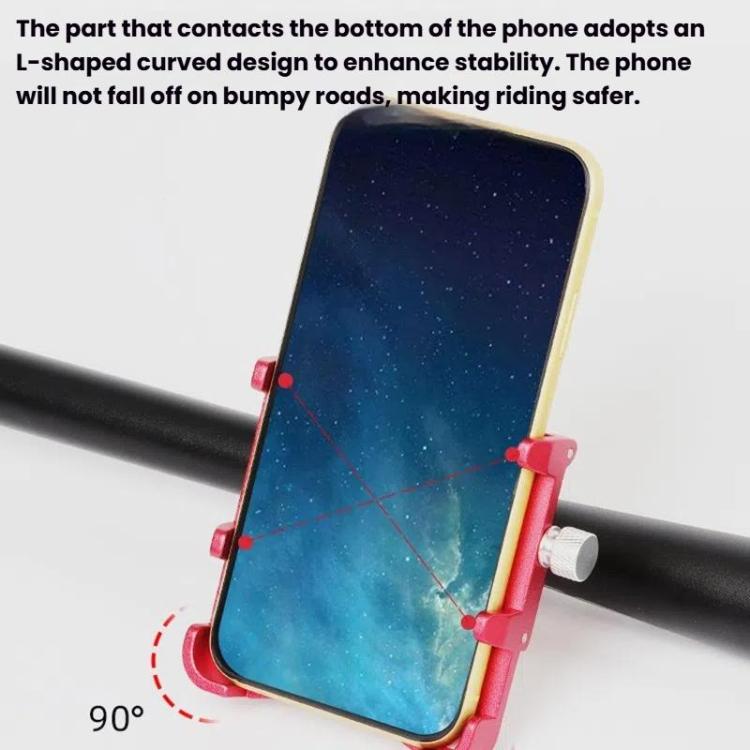 ENLEE E-300 Bicycle Cell Phone Holder Cycling Shockproof Navigation Mount(Black) by ENLEE