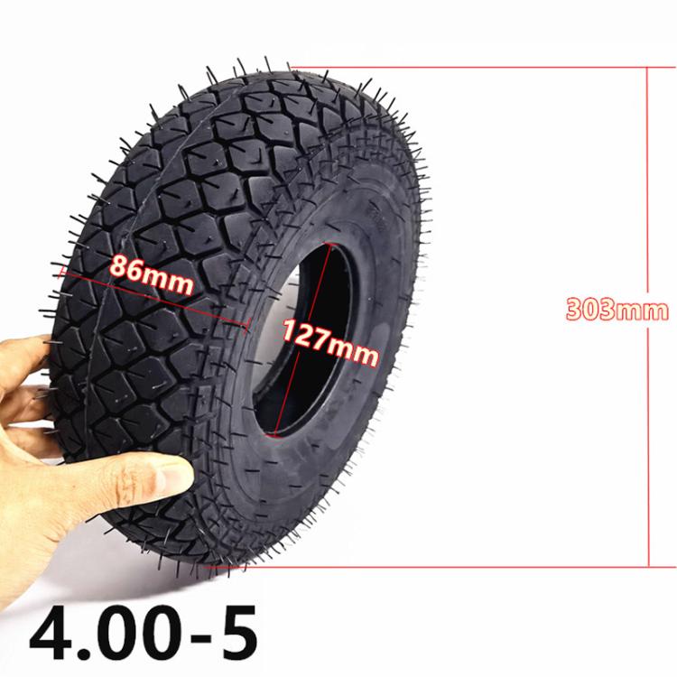 4.00-5 Electrical Bike 12inch Elderly Scooter Pneumatic Tire Accessories, Style: Inner Tire by bashfashion