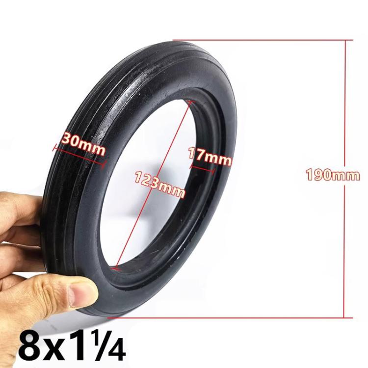 200 X 45 8 Inch Electrical Scooter Tires 8 X 1 1/4 Stroller Tire Accessories, Style: Solid Tire by bashfashion