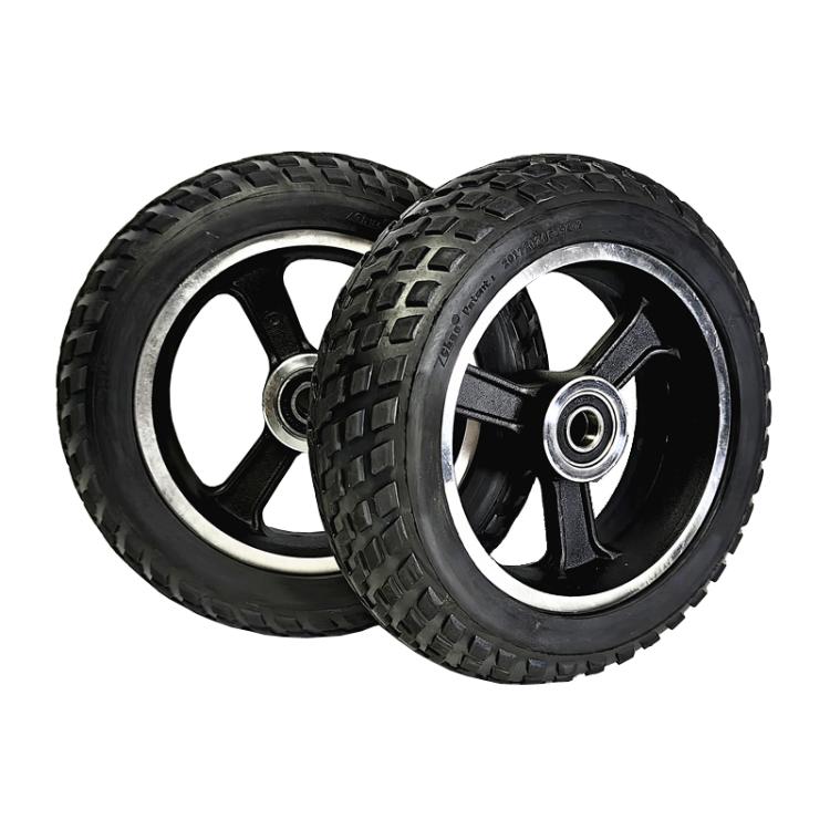 8mm 6inch Electrical Scooter Trolley Wheel 6 x 2 Solid Tires Whole Aluminum Wheels by bashfashion
