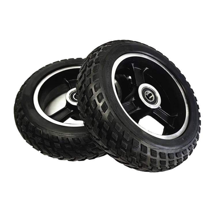 10mm 6inch Electrical Scooter Trolley Wheel 6 x 2 Solid Tires Whole Aluminum Wheels by bashfashion