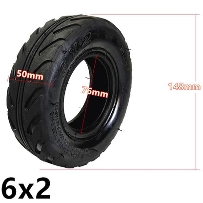 6 x 2 Thickened 6 inch Electrical Scooter Tire Accessories, Style: Inner Tire by bashfashion