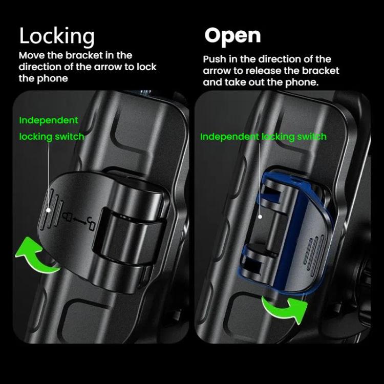 Kewig Motorcycle Bicycle Non-Blocking Mobile Phone Camera Navigation Bracket(M8SP-C1) by Kewig