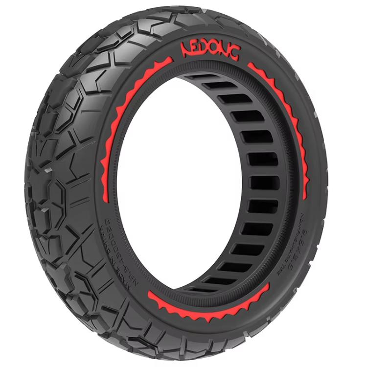 9.5 Inch Electrical Scooter Pneumatic Free Tires 9.5 x 2.50 Off-Road Skeleton Solid Tire, Color: Red by bashfashion
