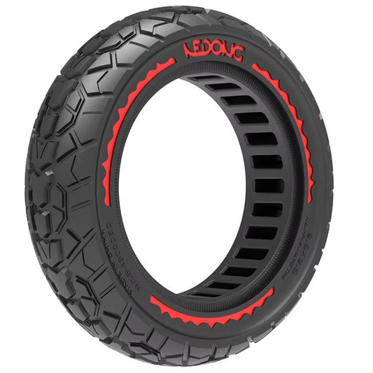 9.5 Inch Electrical Scooter Pneumatic Free Tires 9.5 x 2.50 Off-Road Skeleton Solid Tire, Color: Red by bashfashion
