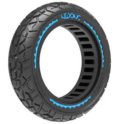 9.5 Inch Electrical Scooter Pneumatic Free Tires 9.5 x 2.50 Off-Road Skeleton Solid Tire, Color: Blue by bashfashion