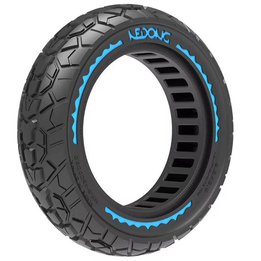 9.5 Inch Electrical Scooter Pneumatic Free Tires 9.5 x 2.50 Off-Road Skeleton Solid Tire, Color: Blue by bashfashion