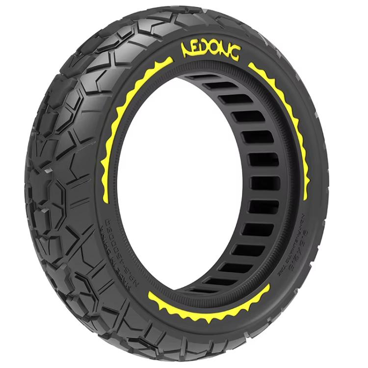 9.5 Inch Electrical Scooter Pneumatic Free Tires 9.5 x 2.50 Off-Road Skeleton Solid Tire, Color: Yellow by bashfashion