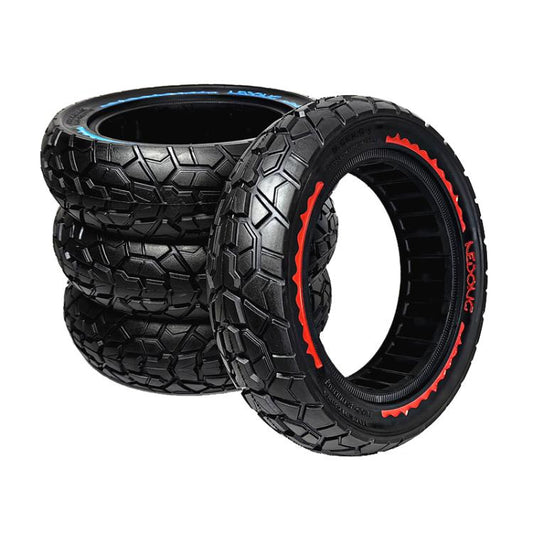 9.5 Inch Electrical Scooter Pneumatic Free Tires 9.5 x 2.50 Off-Road Skeleton Solid Tire, Color: Blue by bashfashion