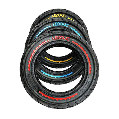 9.5 Inch Electrical Scooter Pneumatic Free Tires 9.5 x 2.50 Off-Road Skeleton Solid Tire, Color: Blue by bashfashion