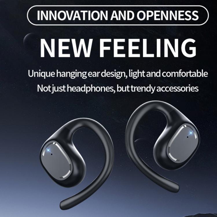 M200 Open-Ear Wireless Bluetooth Headphones Ear-Hook Earphone Waterproof Earpieces(White) by bashfashion