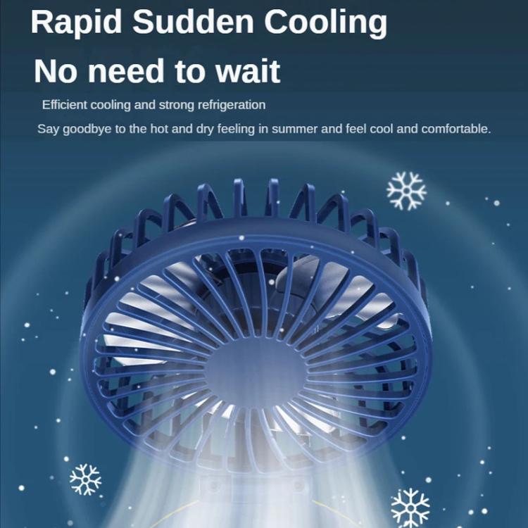 F98 Spray Cooling Desktop Small Fan Bedroom Office Portable Humidifier With Colored Lights, Color: Plug-in (Green) by bashfashion