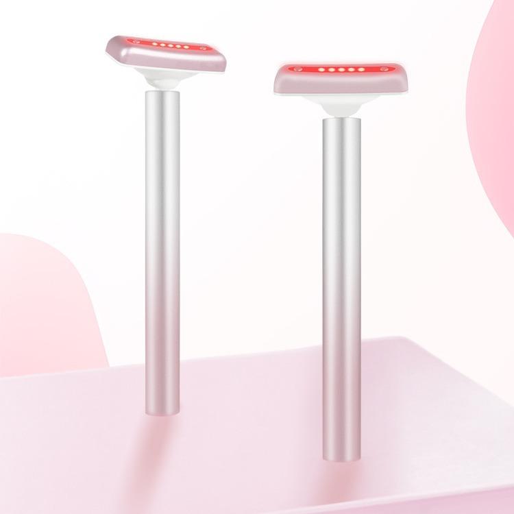 Red Light Facial Wand Eye Neck Massager With Vibrating for Lifting, Dark Circle Reduction(Fairy Pink) by bashfashion