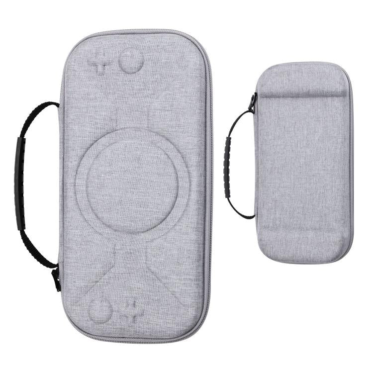 For Nintendo Switch 2 Storage Bag Portable O-Pattern Handbag(Fabric Gray) by bashfashion