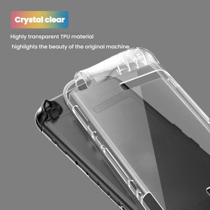 For Nintendo Switch 2 TPU Transparent One-piece Case Anti-Slip Full-Body Protective Cover by bashfashion