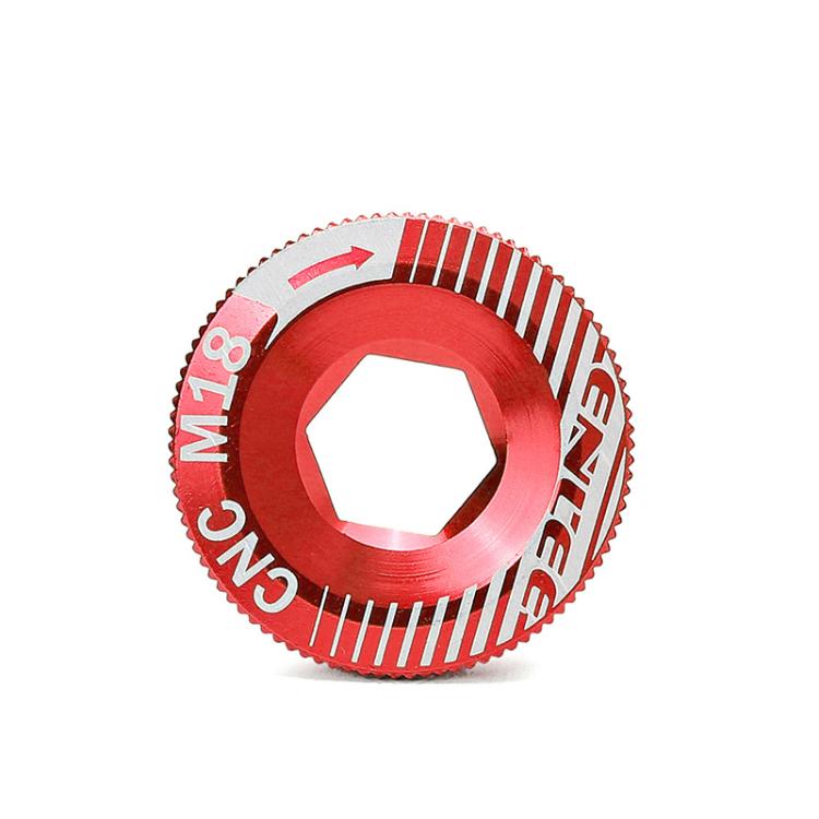 ENLEE Aluminum Bicycle Crank Cover Crank Screws, Color: M18 Red by ENLEE