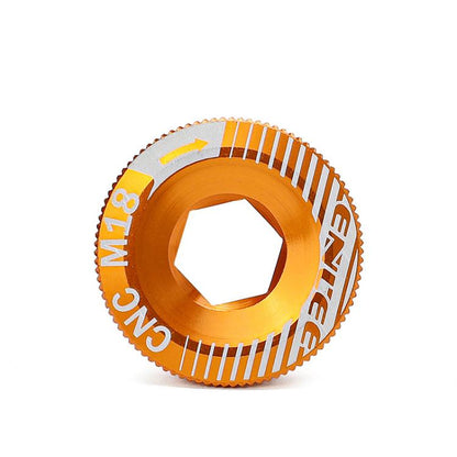 ENLEE Aluminum Bicycle Crank Cover Crank Screws, Color: M18 Gold by ENLEE