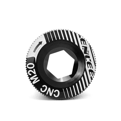 ENLEE Aluminum Bicycle Crank Cover Crank Screws, Color: M20 Black by ENLEE
