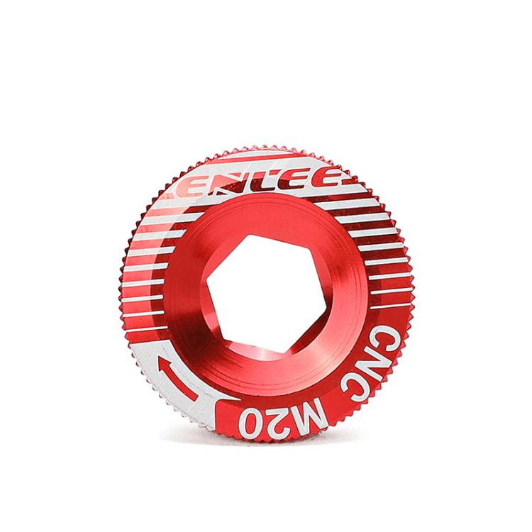 ENLEE Aluminum Bicycle Crank Cover Crank Screws, Color: M20 Red by ENLEE