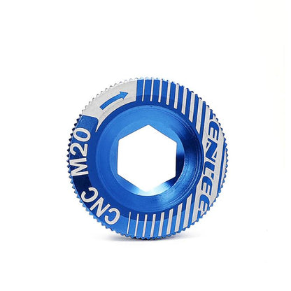 ENLEE Aluminum Bicycle Crank Cover Crank Screws, Color: M20 Blue by ENLEE