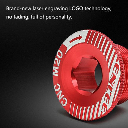 ENLEE Aluminum Bicycle Crank Cover Crank Screws, Color: M18 Red by ENLEE