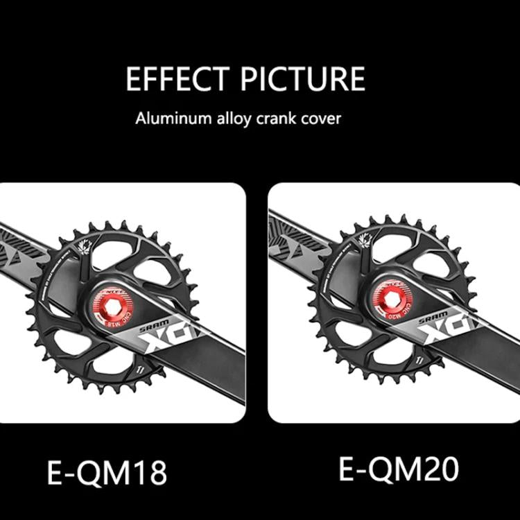 ENLEE Aluminum Bicycle Crank Cover Crank Screws, Color: M20 Blue by ENLEE