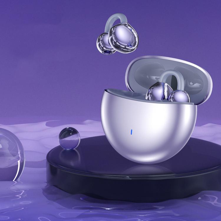 M300 Mini Invisible Clip-On Wireless Bluetooth Earbuds with Active Noise Reduction(Purple) by bashfashion