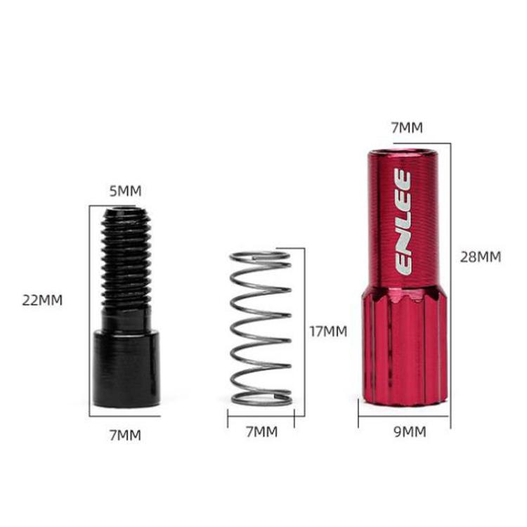 ENLEE Mountain Road Bicycle Shift Center Trim Screws 4mm Cable Brake Cable Adjustment Screw(Titanium Color) by ENLEE