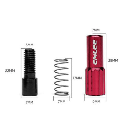 ENLEE Mountain Road Bicycle Shift Center Trim Screws 4mm Cable Brake Cable Adjustment Screw(Titanium Color) by ENLEE