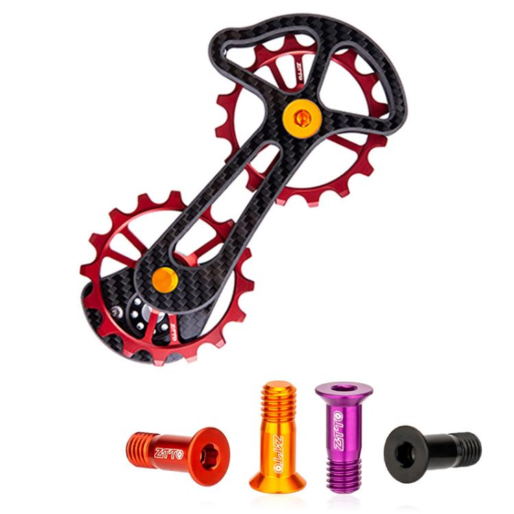 2pcs ZTTO Bicycle Rear Derailleur Sprocket Screws M5 Modified Road Mountain Derailleur Guide Wheel(Orange) by ZTTO