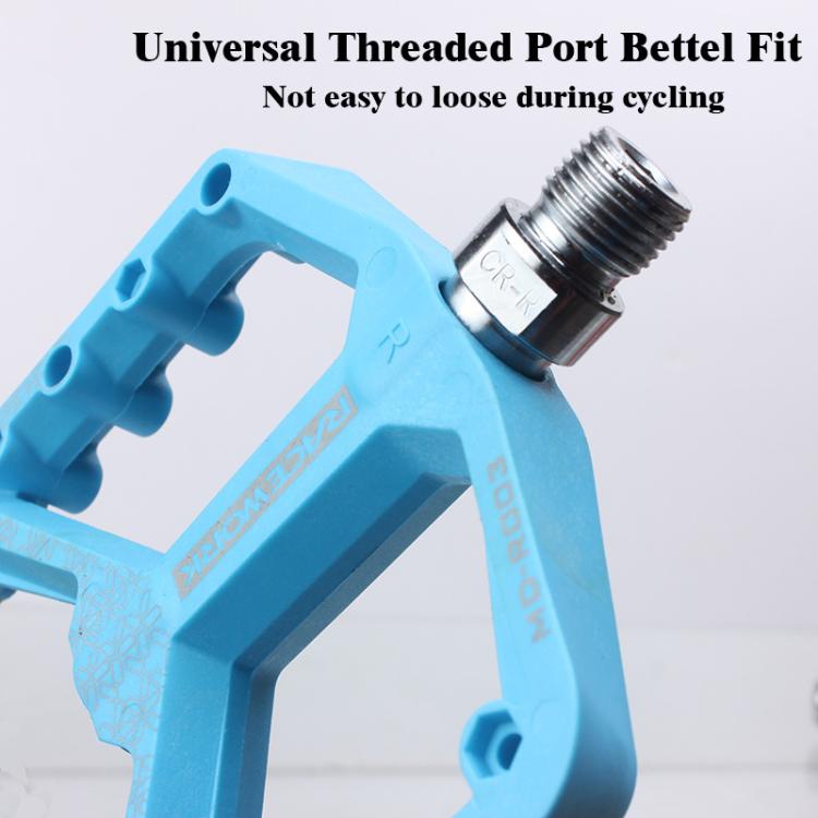 RACEWORK RK579 1pair Bicycle Wide Anti-slip Bearing Pedal Nylon Pedal(Blue) by RACEWORK