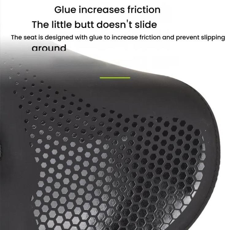 FMFXTRA Thickened Bicycle Saddle Mountain Bike Shaped Saddle, Color: Black by FMFXTRA