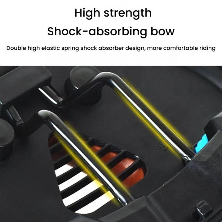 FMFXTRA Thickened Bicycle Saddle Mountain Bike Shaped Saddle, Color: Black by FMFXTRA