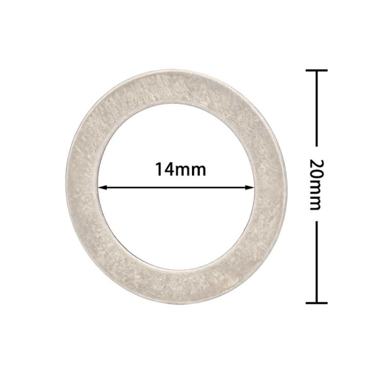 20pcs ZTTO Bicycle Pedal Stainless Steel Washer Mountain Bike Disc Protection Gasket by ZTTO