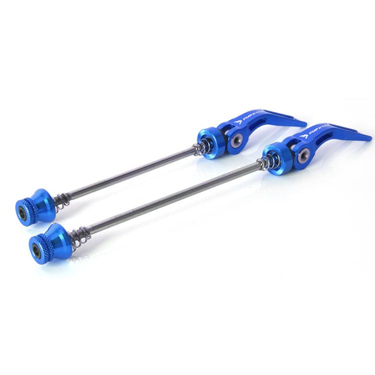 FMFXTRA JX77 Bicycle Quick Release Lever Aluminum Alloy CNC Crafted Axle(Blue) by FMFXTRA