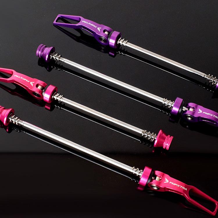 FMFXTRA JX77 Bicycle Quick Release Lever Aluminum Alloy CNC Crafted Axle(Purple) by FMFXTRA