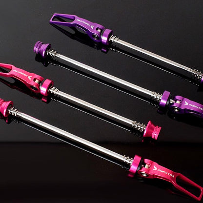 FMFXTRA JX77 Bicycle Quick Release Lever Aluminum Alloy CNC Crafted Axle(Purple) by FMFXTRA