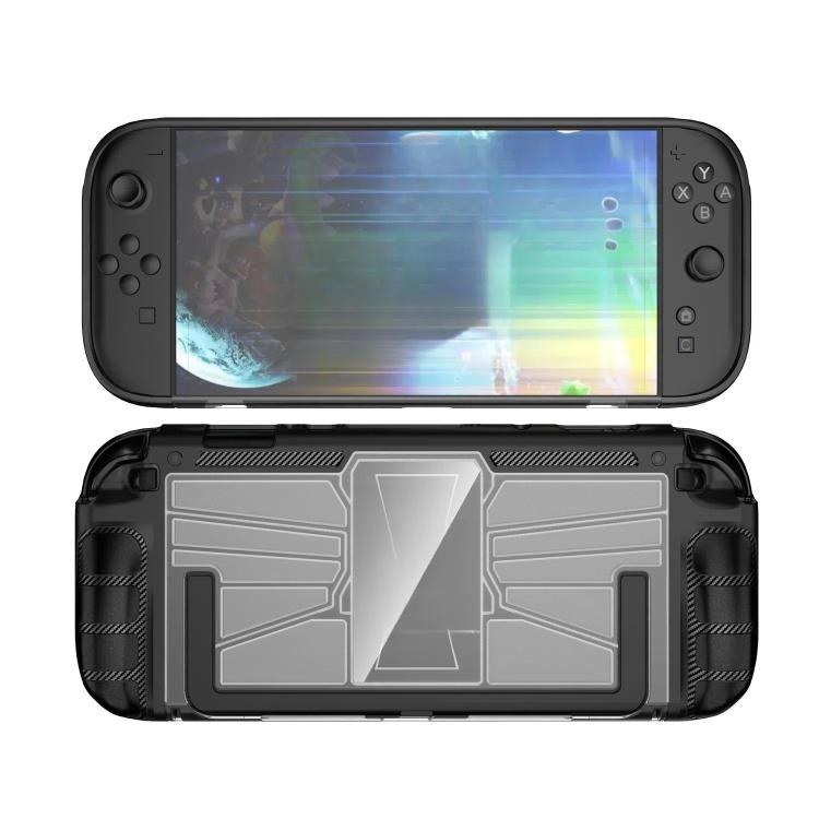 For Nintendo Switch 2 Game Console TPU + PC One-piece Case Shockproof Shell(Black) by bashfashion