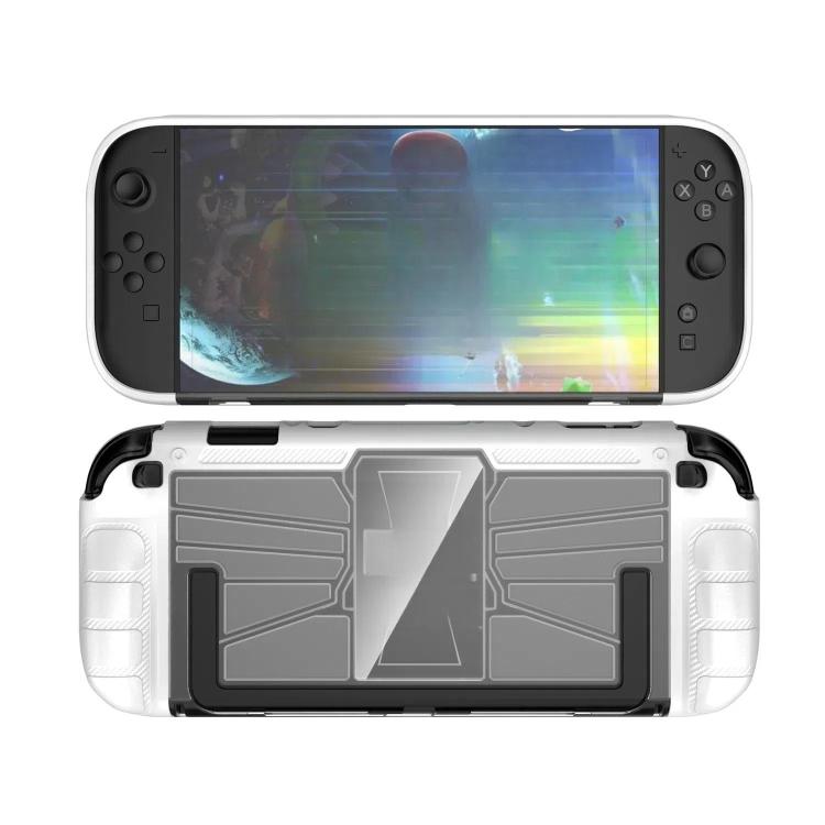 For Nintendo Switch 2 Game Console TPU + PC One-piece Case Shockproof Shell(White) by bashfashion