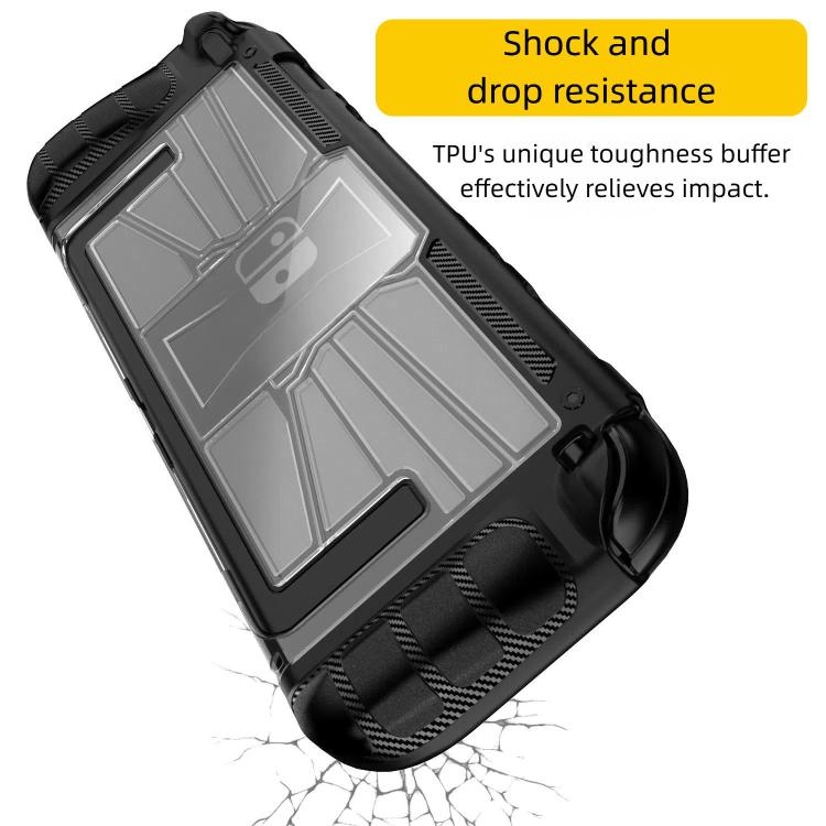 For Nintendo Switch 2 Game Console TPU + PC One-piece Case Shockproof Shell(Black) by bashfashion