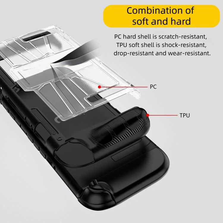 For Nintendo Switch 2 Game Console TPU + PC One-piece Case Shockproof Shell(White) by bashfashion