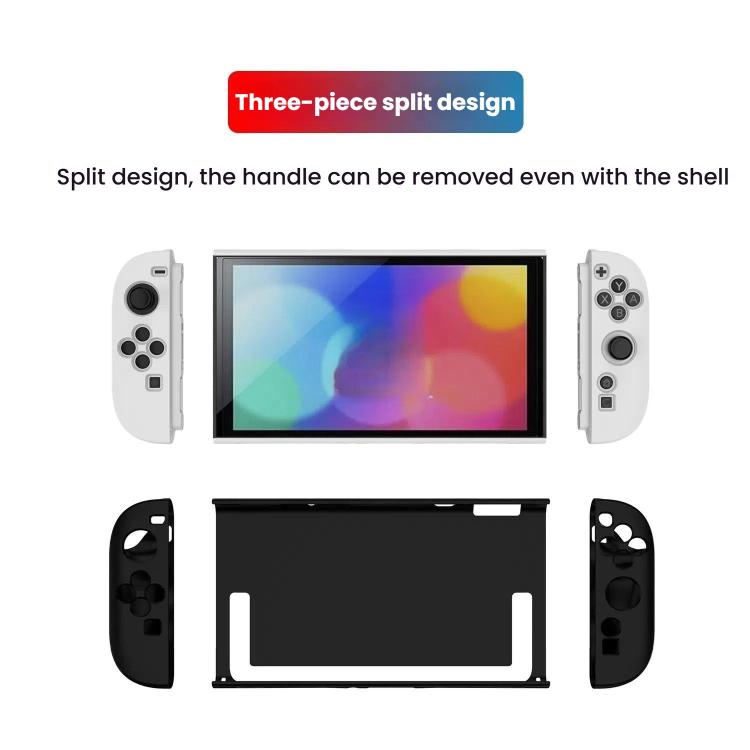 For Nintendo Switch 2 PC + TPU Split Cover With Panel Set Protective Shell(White) by bashfashion