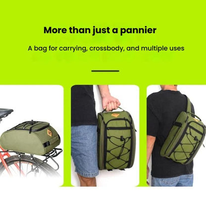 BELIROW Bicycle Rack Tail Bag Folding Bike Quick Release Pannier Bag(Black) by BELIROW