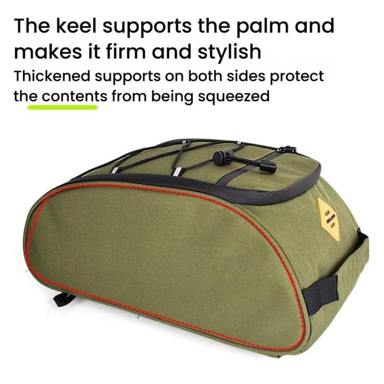 BELIROW Bicycle Rack Tail Bag Folding Bike Quick Release Pannier Bag(Army Green) by BELIROW